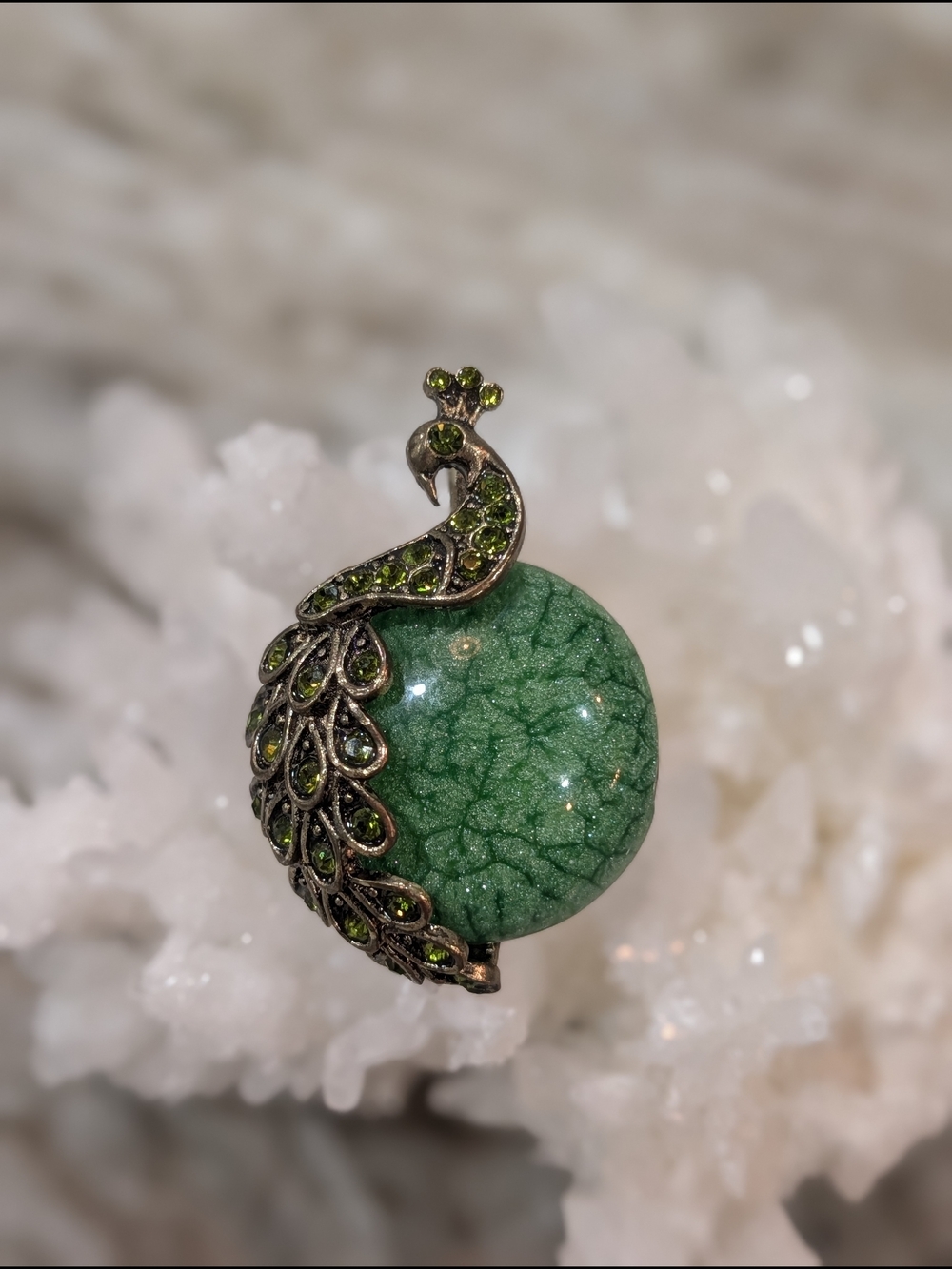 Green Peacock Pendant